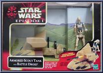 Armored Scout Tank (with Battle Droid) from Star Wars - Phantom Menace - Vehicles manufactured by Hasbro [Front]