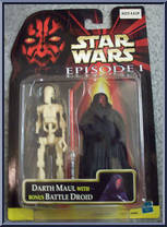 Darth Maul (Tatooine with Battle Droid) from Star Wars - Phantom Menace - Foreign Exclusive manufactured by Hasbro [Front]