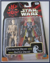 Destroyer Droid (with Battle Droid) from Star Wars - Phantom Menace - Foreign Exclusive manufactured by Hasbro [Front]