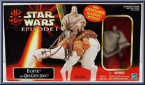 Eopie and Qui-Gon Jinn from Star Wars - Phantom Menace - Beast Pack manufactured by Hasbro [Front]