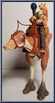 Kaadu and Jar Jar Binks from Star Wars - Phantom Menace - Beast Pack manufactured by Hasbro [Loose]