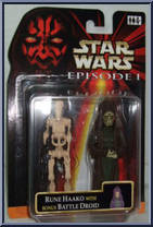 Rune Haako (with Battle Droid) from Star Wars - Phantom Menace - Foreign Exclusive manufactured by Hasbro [Front]