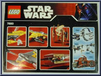 Naboo N-1 Starfighter and Vulture Droid from Star Wars - Phantom Menace - Vehicles manufactured by Lego [Back]
