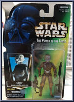 4-LOM from Star Wars - Power of the Force II - Green Card manufactured by Kenner [Front]