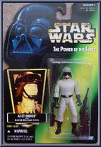 AT-ST Driver from Star Wars - Power of the Force II - Hologram Green Card manufactured by Kenner [Front]