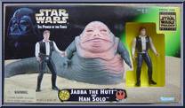 Jabba the Hutt & Han Solo from Star Wars - Power of the Force II - Creature Sets manufactured by Kenner [Front]