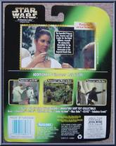 Princess Leia & Luke Skywalker from Star Wars - Power of the Force II - Princess Leia Collection manufactured by Kenner [Back]