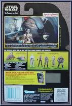 Princess Leia (Jabba's Prisoner) from Star Wars - Power of the Force II - Freeze Frame manufactured by Kenner [Back]