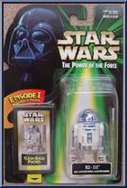 R2-D2 (Launching Lightsaber) from Star Wars - Power of the Force II - Flashback Photos manufactured by Kenner [Front - Right Saber]