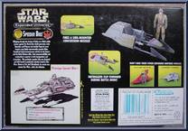 Speeder Bike (with Rebel Speeder Bike Pilot) from Star Wars - Power of the Force II - Expanded Universe manufactured by Kenner [Back]
