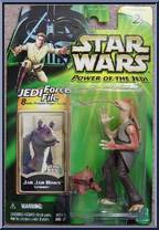Jar Jar Binks (Tatooine) from Star Wars - Power of the Jedi - Phantom Menace manufactured by Kenner [Front]