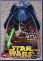 Yoda (Spinning Attack!) from Star Wars - Revenge of the Sith - Collection 1 manufactured by Hasbro [Front]