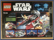 Obi-Wan's Jedi Interceptor from Star Wars - Revenge of the Sith - Basic Series manufactured by Lego [Back]