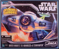 Darth Vader's TIE Advanced x1 Starfighter from Star Wars - Saga Collection - Vehicles manufactured by Hasbro [Front]