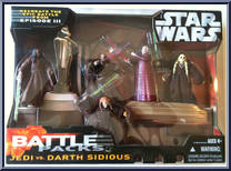 Jedi vs. Darth Sidious from Star Wars - Saga Collection - Battle Packs manufactured by Hasbro [Front]
