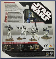 The Force Unleashed: Imperial Troopers from Star Wars - Unleashed - Battle Packs manufactured by Hasbro [Back]