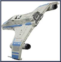 New Republic E-Wing & KE4-N4 from Star Wars - Vintage Collection (2018) - Ahsoka manufactured by Hasbro [Loose]