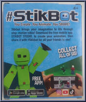Blue Bot from Stikbot - Basic Series manufactured by Zing [Back]