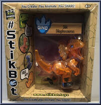 StikDilophosaurus (Clear Orange) Action Figure
