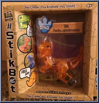 StikPachycephalosaurus (Clear Orange) Action Figure