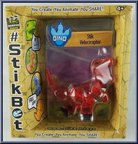 StikVelociraptor (Clear Red) Action Figure