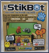 StikHippo (Green) from Stikbot - Safari Pets manufactured by Zing [Back]