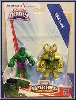 Hulk & Loki from Super Hero Adventures - 2-Packs manufactured by Hasbro [Front]