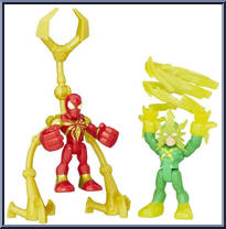 Iron Spider & Marvel's Electro from Super Hero Adventures - 2-Packs manufactured by Hasbro [Loose]