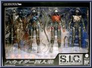 Hakaider Set (Black, Red, Blue, Silver) from Super Imaginative Chogokin - Toei Hero Net (Limited) manufactured by Bandai [Front]
