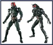Masked Rider Black RX & Masked Rider Black from Super Imaginative Chogokin - Single Boxed Figure manufactured by Bandai [Front]