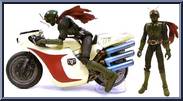 Masked Rider I & Cyclone from Super Imaginative Chogokin - Figure & Machine manufactured by Bandai [Front]