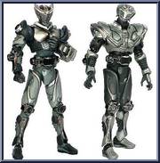 Masked Rider Ryuki (Blank) & Ohjya (Blank) from Super Imaginative Chogokin - Toei Hero Net (Limited) manufactured by Bandai [Front]
