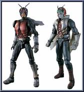 Masked Rider V3 & Riderman from Super Imaginative Chogokin - 2-Pack Boxed Set manufactured by Bandai [Front]
