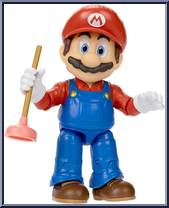 Mario (Plunger) from Super Mario Bros. - Movie - 5" Scale manufactured by Jakks Pacific [Loose]