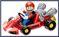 Mario from Super Mario Bros. - Movie - Pull Back Racers manufactured by Jakks Pacific [Loose]