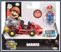 Mario from Super Mario Bros. - Movie - Pull Back Racers manufactured by Jakks Pacific [Front]