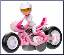 Peach from Super Mario Bros. - Movie - Pull Back Racers manufactured by Jakks Pacific [Loose]