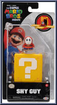 Shy Guy from Super Mario Bros. - Movie - Mini Figures with Question Block manufactured by Jakks Pacific [Front]