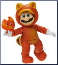 Tanookie Mario (Super Leaf) from Super Mario Bros. - Movie - 5" Scale manufactured by Jakks Pacific [Loose]