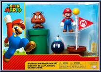 Acorn Plains Diorama Playset (Flag Pole) from Super Mario - Playsets manufactured by Jakks Pacific [Front]