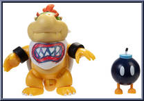 Bowser Jr (with Bob-Omb) from Super Mario - Basic Series manufactured by Jakks Pacific [Loose]
