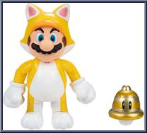 Cat Mario (with Super Bell) from Super Mario - Basic Series manufactured by Jakks Pacific [Loose]