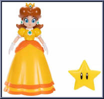 Daisy (with Super Star) from Super Mario - Basic Series manufactured by Jakks Pacific [Loose]