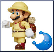 Explorer Mario (with Blue Power Moon) Action Figure