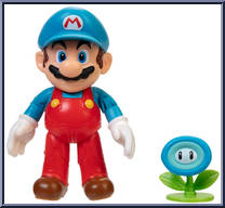 Ice Mario (with Ice Flower from Super Mario - Basic Series manufactured by Jakks Pacific [Loose]