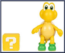 Koopa Troopa (Green) (with Question Block) from Super Mario - Basic Series manufactured by Jakks Pacific [Loose]