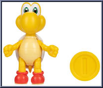 Koopa Troopa (Red) (with Coin) from Super Mario - Basic Series manufactured by Jakks Pacific [Loose]