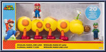 Wiggler, Mario and Luigi from Super Mario - Multipacks - Mini manufactured by Jakks Pacific [Front]