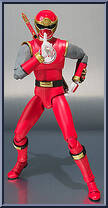 Ninpuu Sentai Hurricaneger - Hurricane Red from Super Sentai - S.H. Figuarts manufactured by Bandai [Loose]