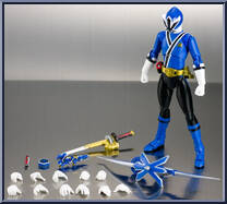 Samurai Sentai Shinkenger - Shinken Blue from Super Sentai - S.H. Figuarts manufactured by Bandai [Loose]